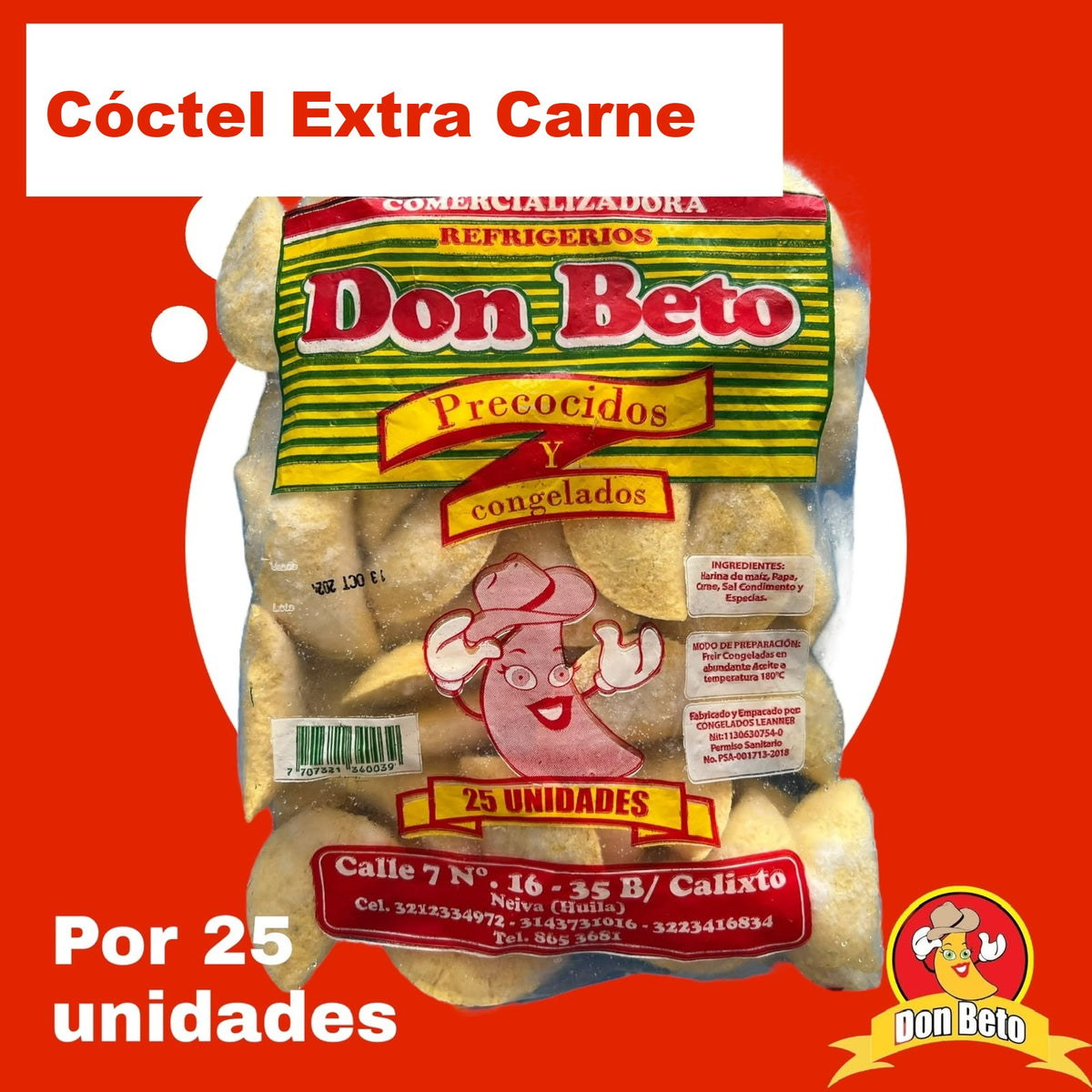 Empanada Coctel Extra Carne JD