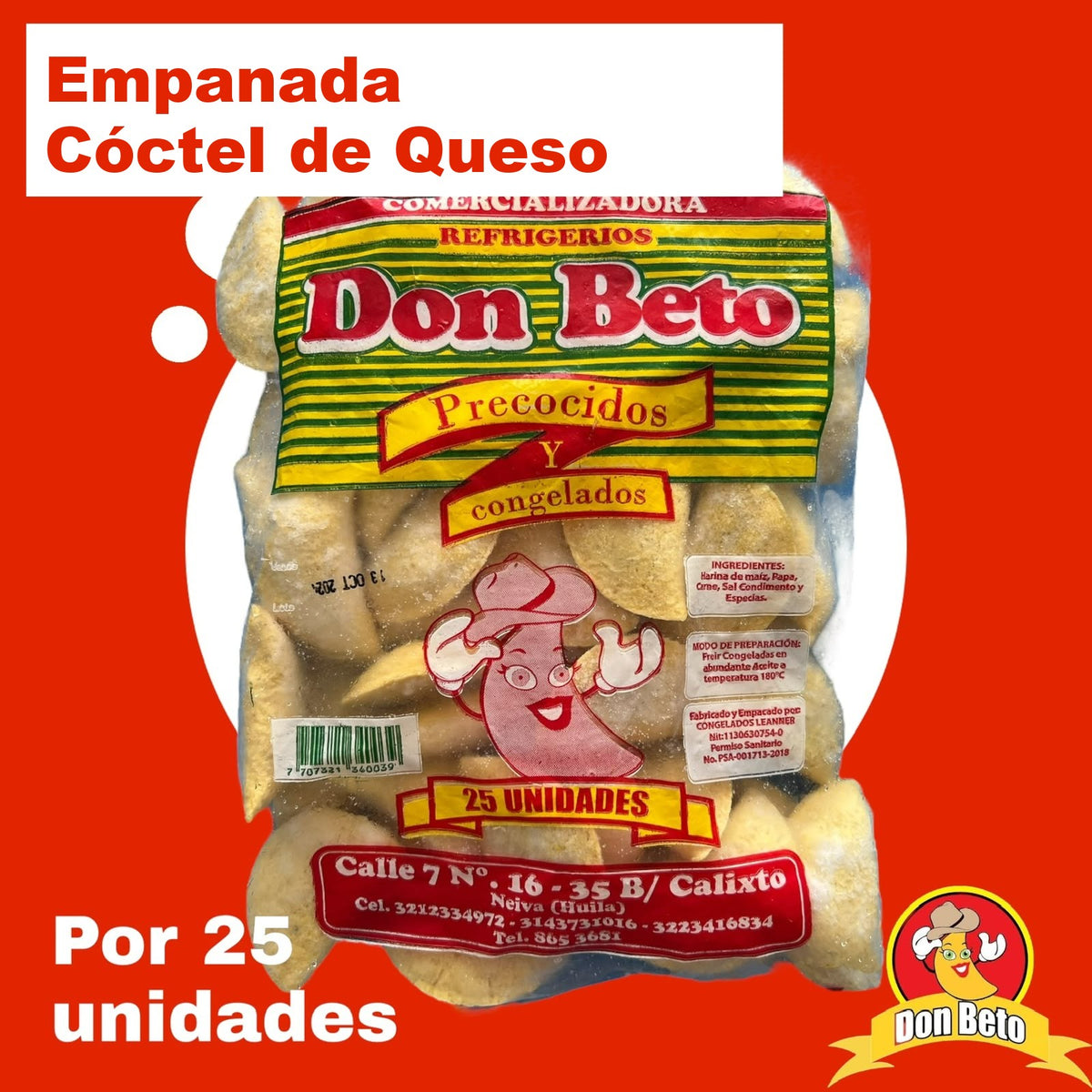 Empanada Coctel Queso JD
